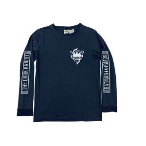 Batman Kids Black Long Sleeve T-Shirt Size 14